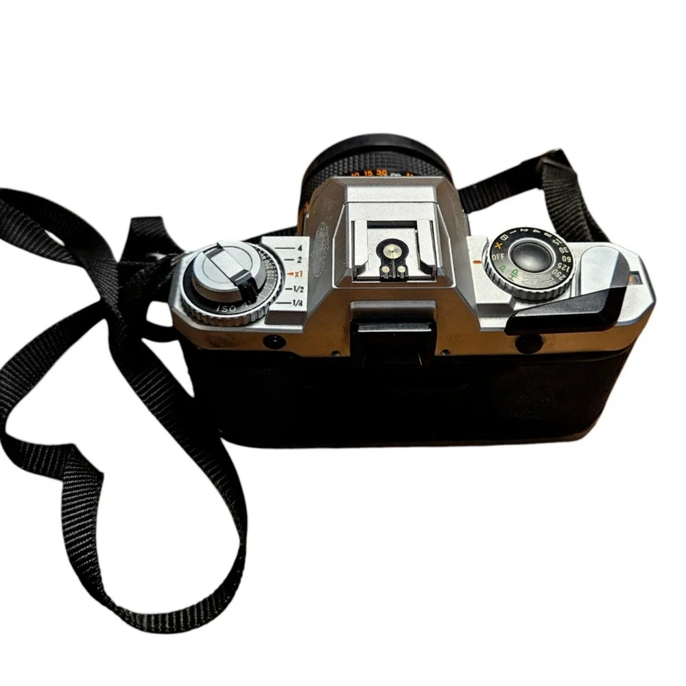Vintage Yashica FX-103 Program 35mm SLR‎ Camera with CS-20Z Auto Flash Retro